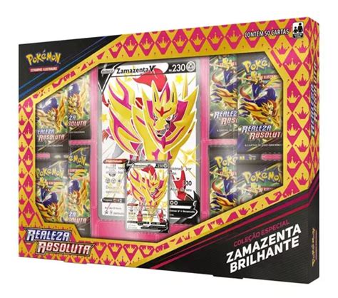 Box Pokémon Realeza Absoluta Zamazenta E Zacian V Tcg Copag Frete Grátis