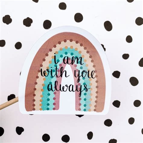 I Am With You Always Svg Etsy