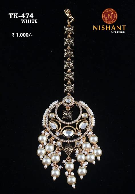 White Brass Maang Tikka Set At Rs 1000 Piece In Mumbai Id 2852907151030