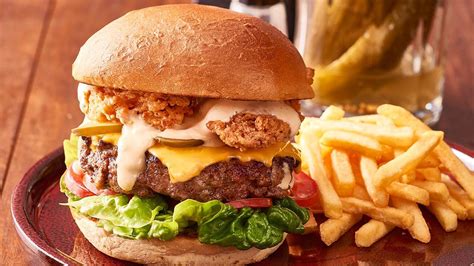 Beef Burger With Deep Fried Bacon And Thousand Island Dressing Recipe