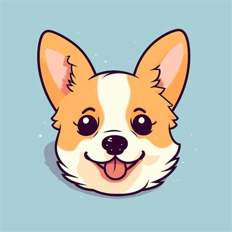 Kawaii Cachorros Feliz Cachorro Shiba Inu Na Ilustra O Vetorial De