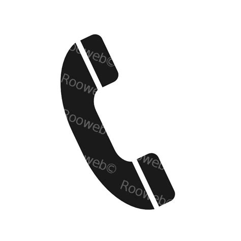 Old Style Phone Symbol Basic Vector - Rooweb