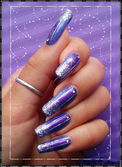 Purple Bands By Tartofraises On Deviantart Purple Nail Art Designs