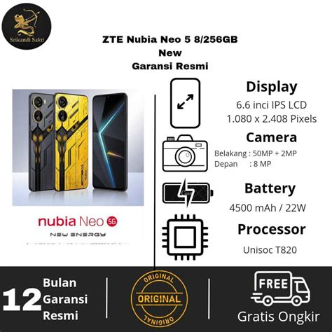 Jual Zte Nubia Neo G Ram Gb Garansi Resmi Shopee Indonesia