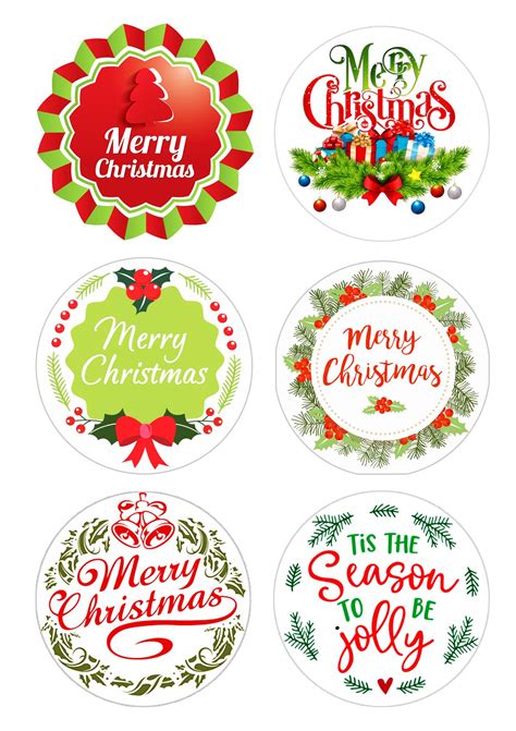 Christmas Cake Topper Set With Festive Designs