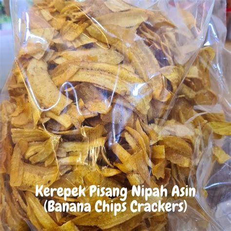 Kerepek Pisang Nipah Asin 1Kg Banana Chips Food Drinks Packaged