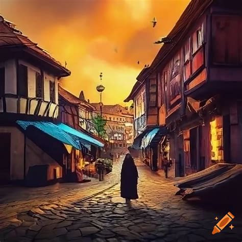 Novi pazar in style of fantasy world on Craiyon