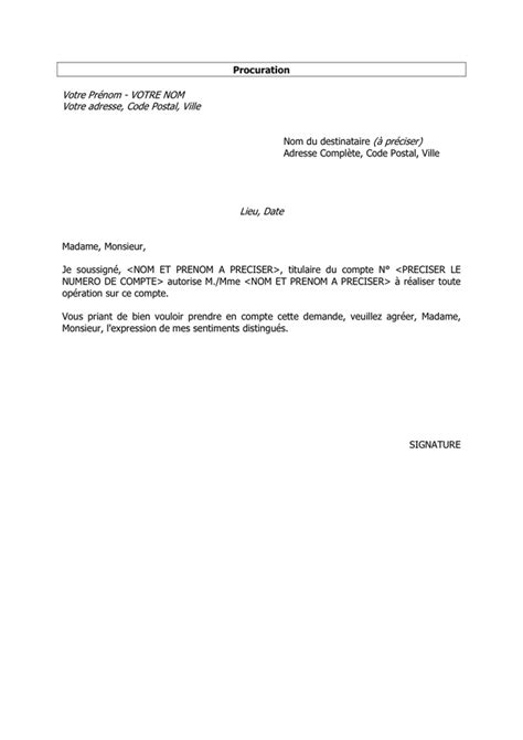 Modelé De Procuration Téléchargement Gratuit Documents Pdf Word Et Excel