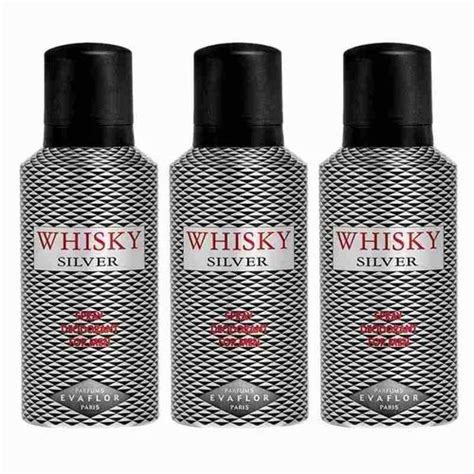 Evaflor Whisky Silver Pack Of 3 Deodorants For Men at Rs 939 00 मन