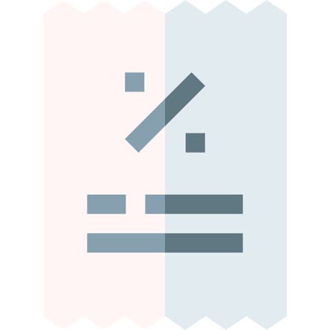 Invoice Basic Straight Flat Icon