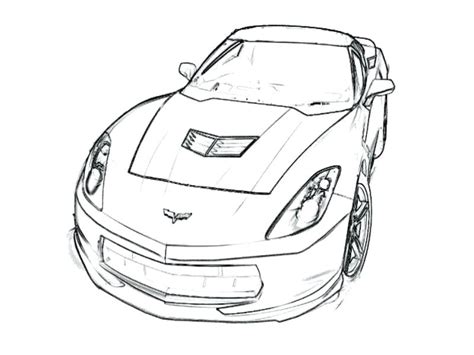 C6 Corvette Coloring Pages
