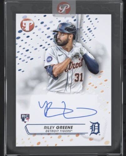 Topps Pristine Rc Auto Rookie Encased Signature Riley Greene