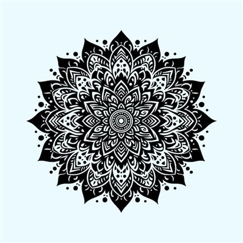 Mandalas Silhouette Vector Illustration Premium Ai Generated Vector