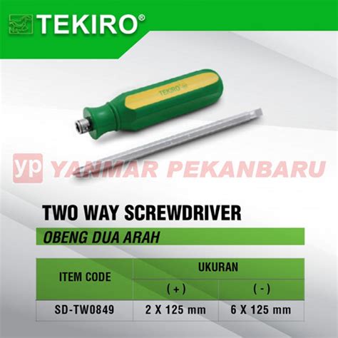 Jual TEKIRO TWO WAY SCREWDRIVER OBENG DUA ARAH Kota Pekanbaru