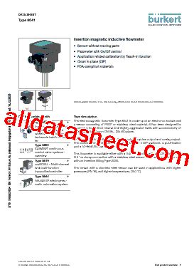 8025 Datasheet(PDF) - Christian Bürkert GmbH & Co. KG