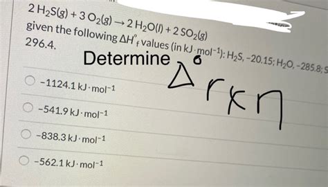 Solved Cgraphite O2g → Co2g Ah®rxn 3935 Kj Mol 1