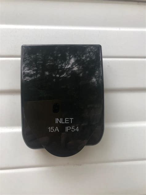 Transco 15a Caravan Power Inlet Black 240v Ip54 Caravansplus