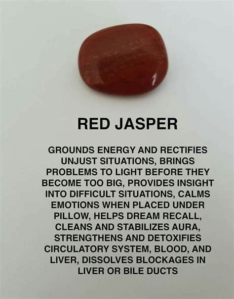 Red jasper | Crystals healing properties, Spiritual crystals, Crystal ...