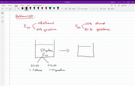 SOLVED E10 Consists Of 10 Ethanol And 90 Gasoline E 20 Is 20