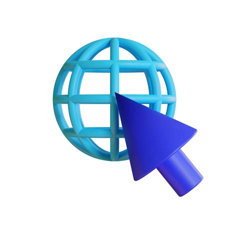 3d internet icon for website 13471460 PNG