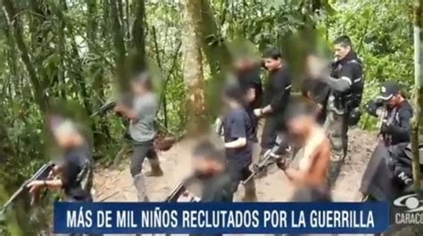 Colombia Casi 4000 Niños Fueron Reclutados Por Guerrillas