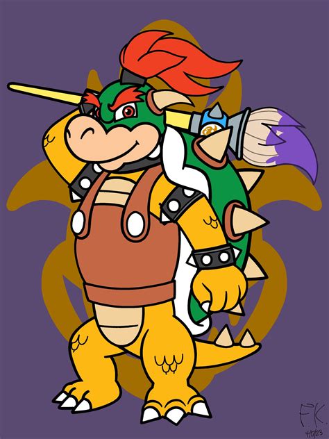 Artstation Bowser Jr Adult Concept