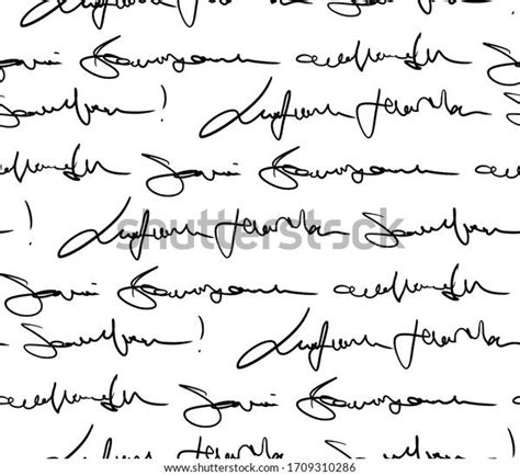 Shutterstock Koleksiyonunda Hd Kalitesinde Seamless Hand Writing