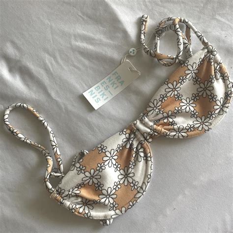 Nwt Frankies Bikinis Terrycloth Bikini Top Depop