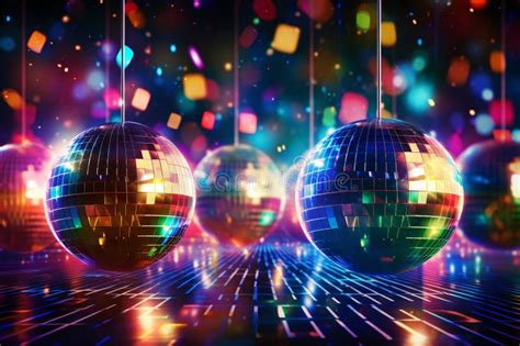 Dance The Night Away Under Disco Ball Electrifying Party Scene Photo