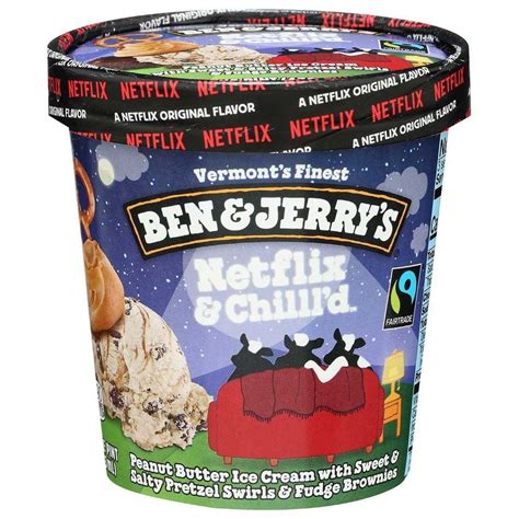 Ben And Jerrys Netflix And Chillld Peanut Butter Ice Cream 1 Pint 8