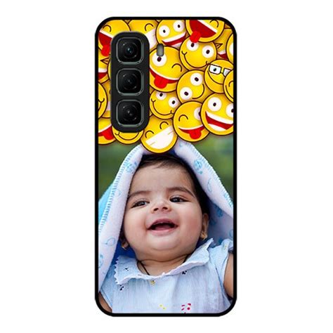 Buy Infinix Hot G Custom Metal Phone CaseWith Smiley Emoji Design