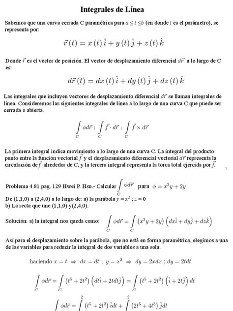 05 Tema5 Curso Analisis Vectorial Ipad F Descargar Gratis Pdf Vector Euclidiano Integral