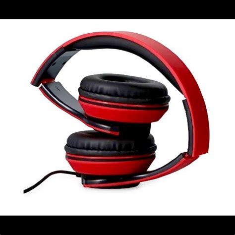 Bass Jaxx Headphones Bass Jax Ultramax Foldable Headphones With Microphone Red And Black