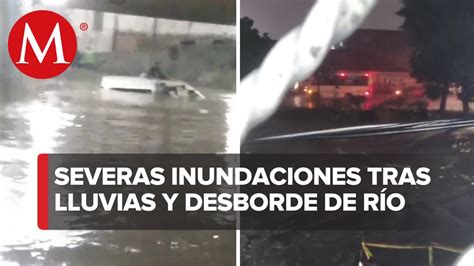 Se Registran Severas Inundaciones En Naucalpan Estado De M Xico Youtube