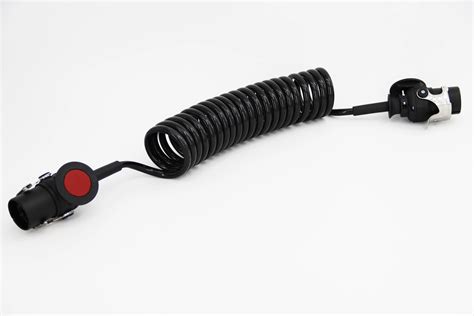 Retractable Spiral Electrical Cord Truck Trailer Abs Ebs Coiled Power