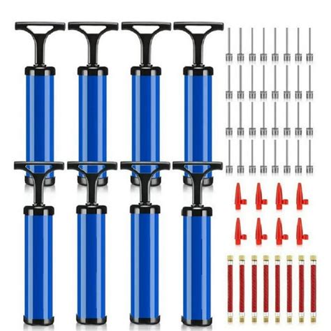 8 Sets Classic Hand Pump Kit For Sports Balls Ballons Toys Yoga