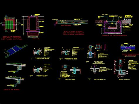 Details Sidewalks Ramp Drain In Autocad Cad 48582 Kb Bibliocad