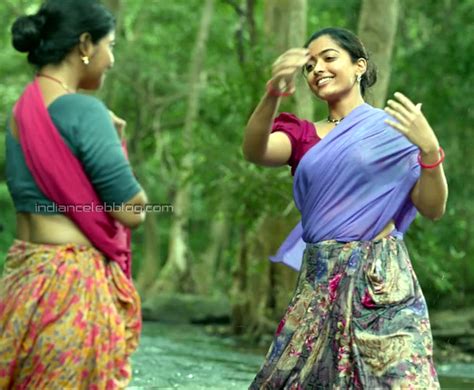 Rashmika Mandanna Pushpa Tollywood Hot Saree Hd Caps Starcelebblog