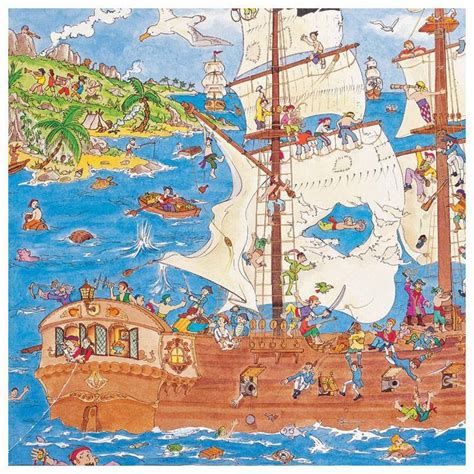 Puzzle Observation Les Pirates Pcs Djeco Boutique Bcd Jeux