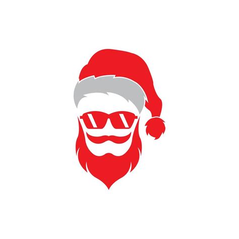 Santa Claus Logo Vector Illustration Template Design Vector