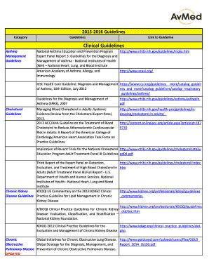 Fillable Online Avmed Gov Guidelines Index Fax Email Print PdfFiller