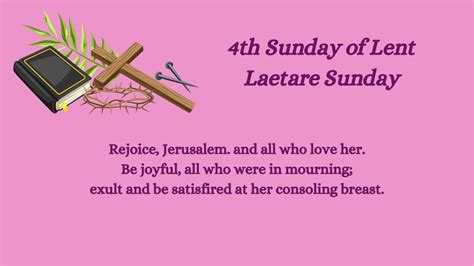 Fourth Sunday In Lent Laetare Sunday Youtube