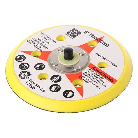 6 Holes Backup Sanding Pad Sanding Disc Backing Pad For Paint Stripping