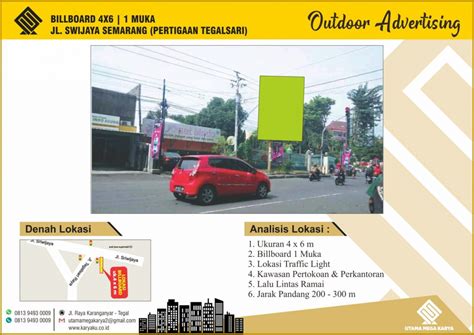 Sewa Titik Billboard Dan Baliho Di Semarang Jl Sriwijaya Pertigaan