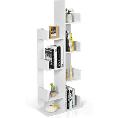 Costway Libreria Estanteria Estanter A En Forma De Rbol Con