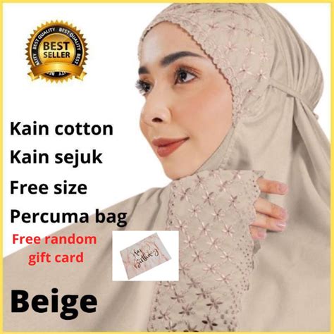 READY STOCK TELEKUNG COTTON PREMIUM SIGNATURE LILY Shopee Malaysia