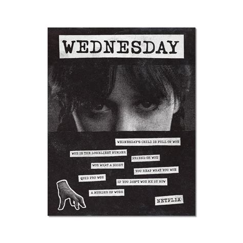 WEDNESDAY | Wednesday Addams, Netflix Series, Movie Posters