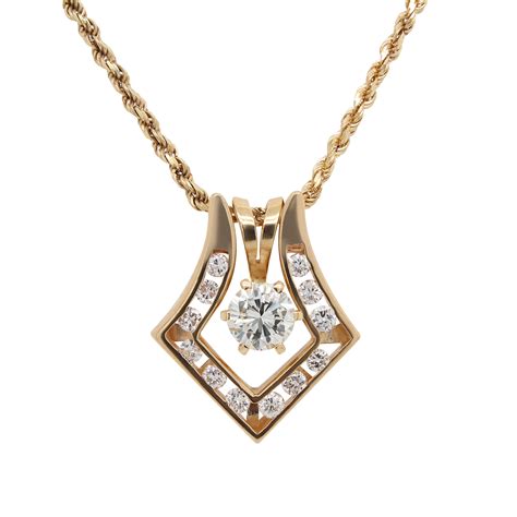 Radiant Crest Vintage Diamond Pendant Lilliane S Jewelry