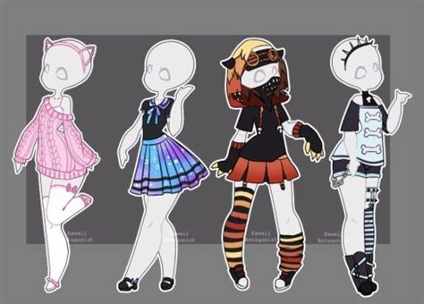 More Like Gacha Outfits By Kawaii Antagonist Character Design