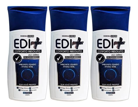 03 Sabonete Líquido Íntimo Anal Refrescante Edi Dermachem